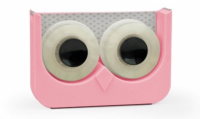 gadget ufficio porta scotch gufo