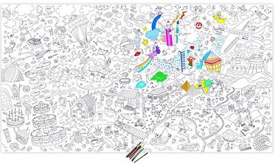 gadget ufficio poster gigante colorare