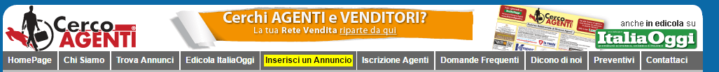 Cerco Agenti banner