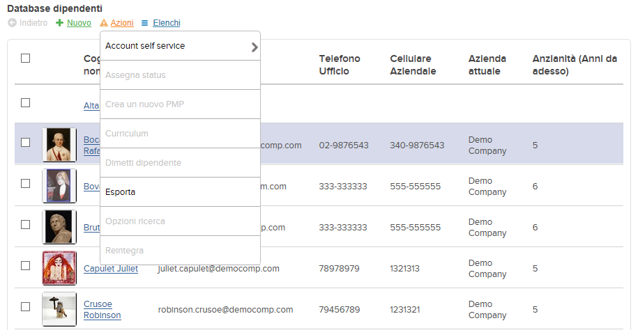 menu di esportazione dati Altamira (1)