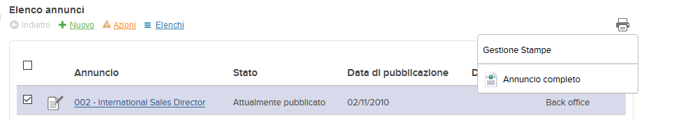 screenshot icona gestione stampe