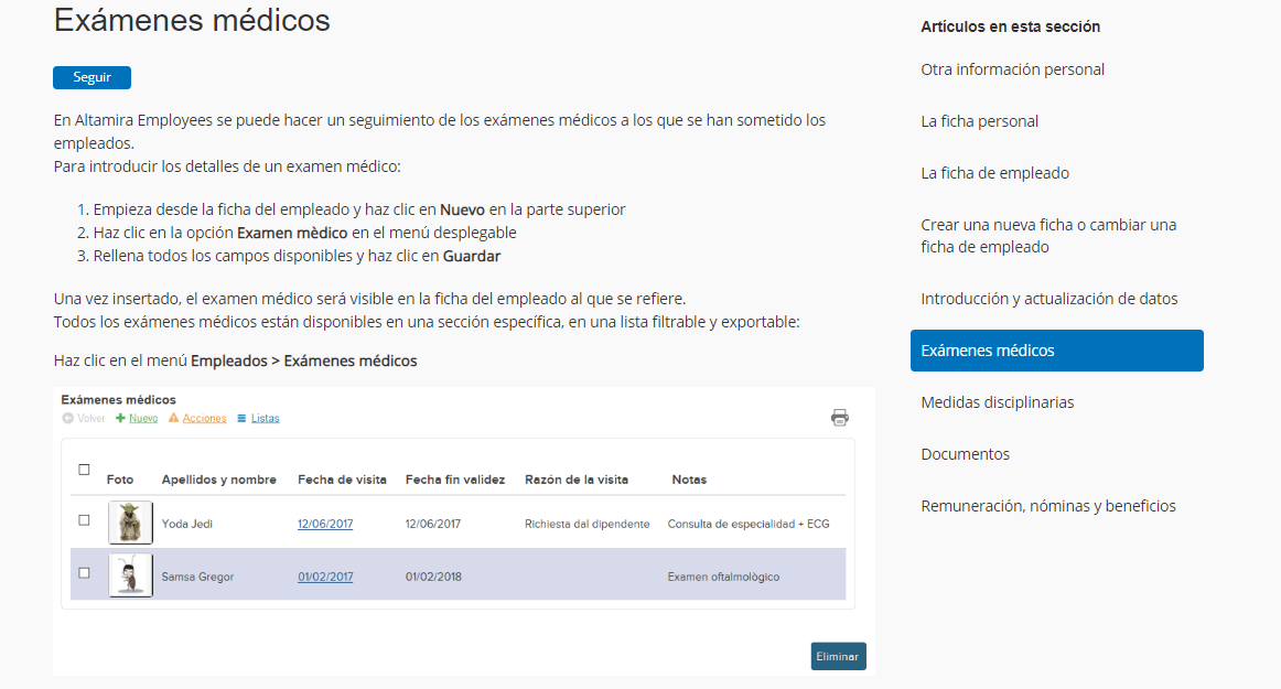 detalle examen