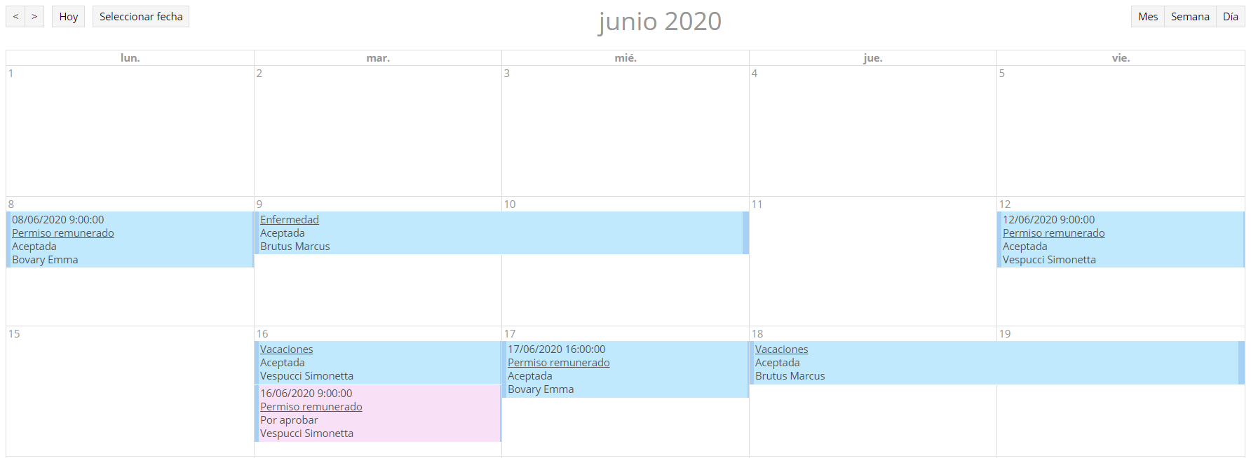 calendario compartido