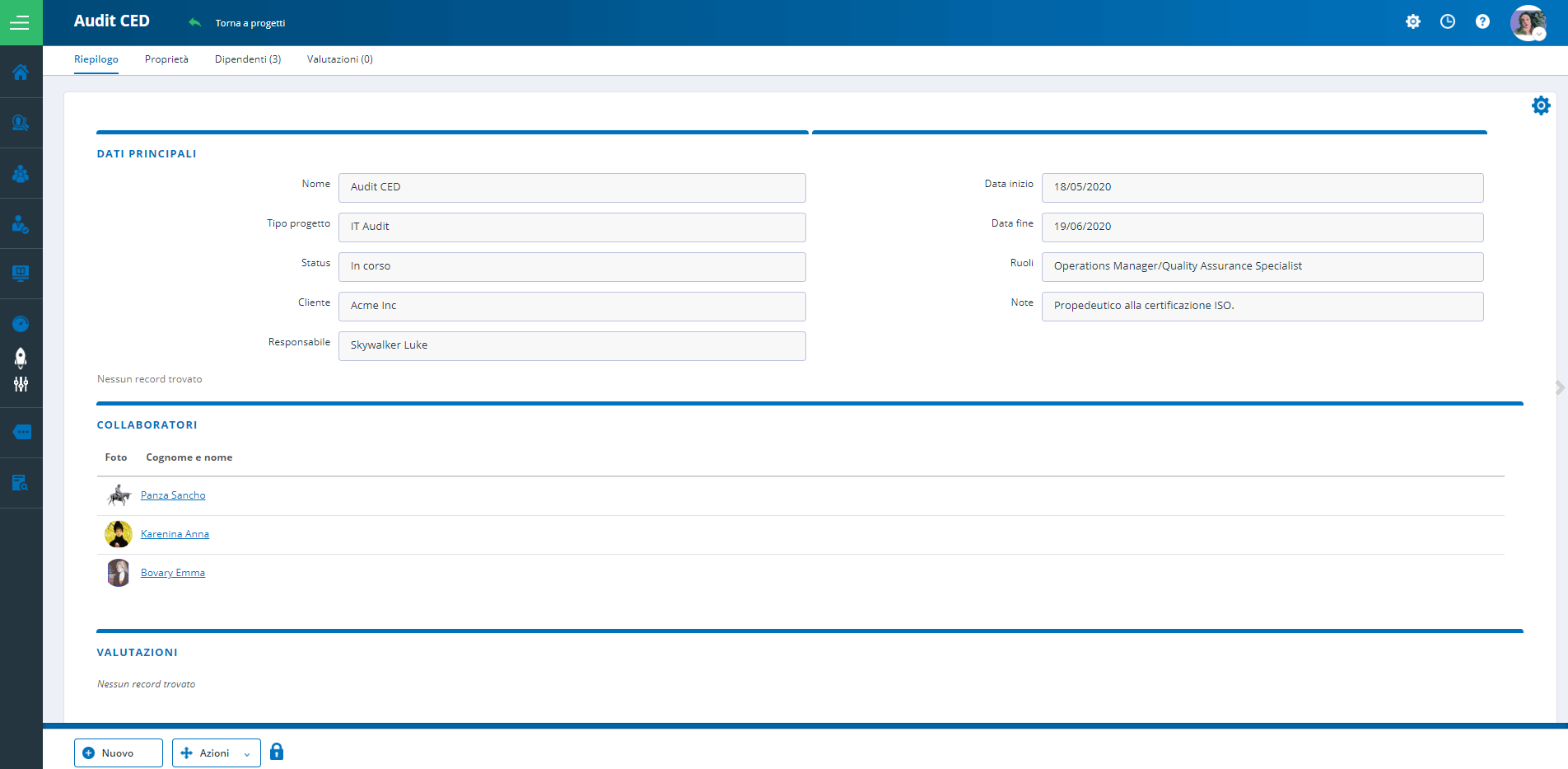 Progetto HR completo