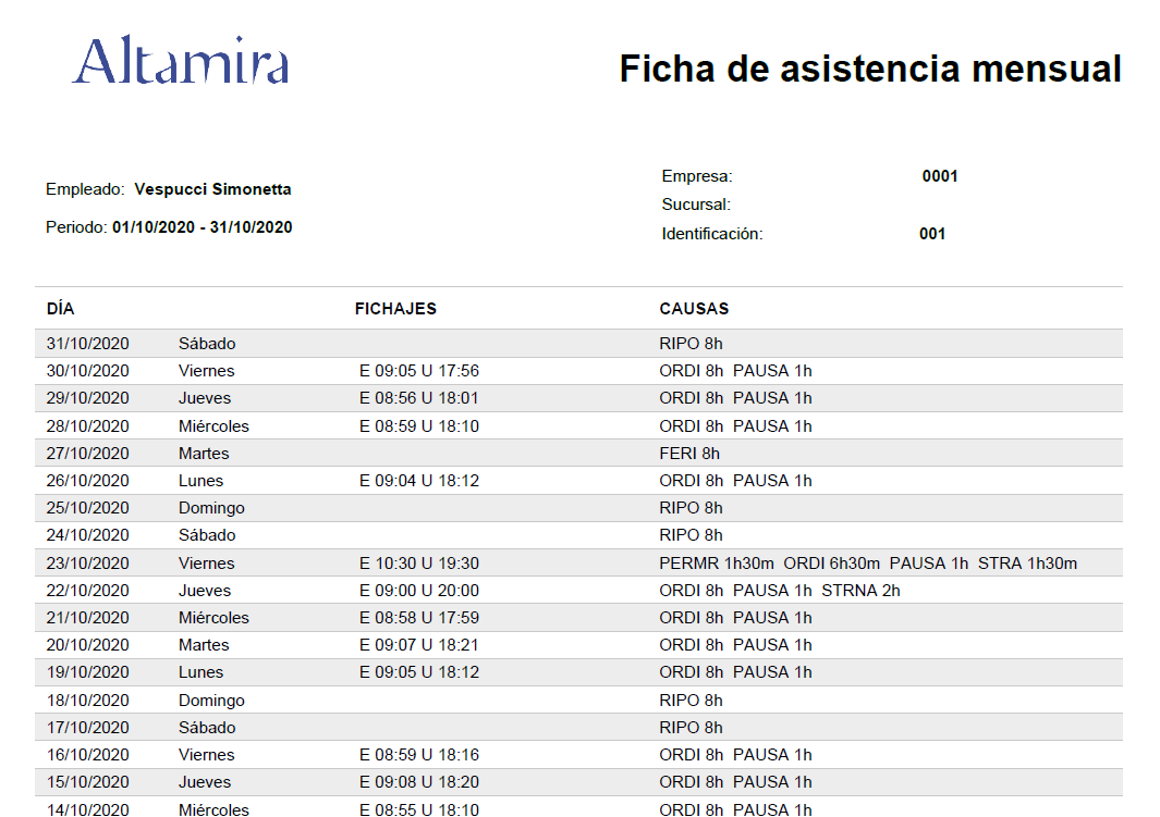 Ficha asistencias PDF