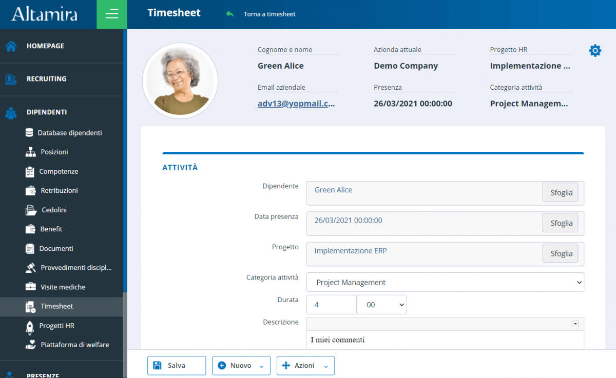 Cover timesheet