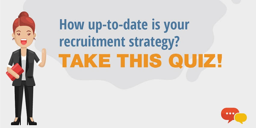 banner for recruitment strategy quiz infographic