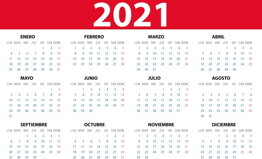 calendario 2021
