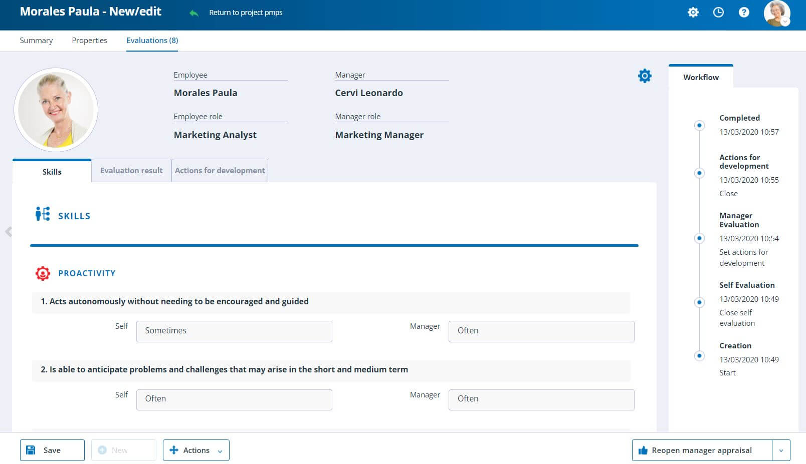 PMP workflow