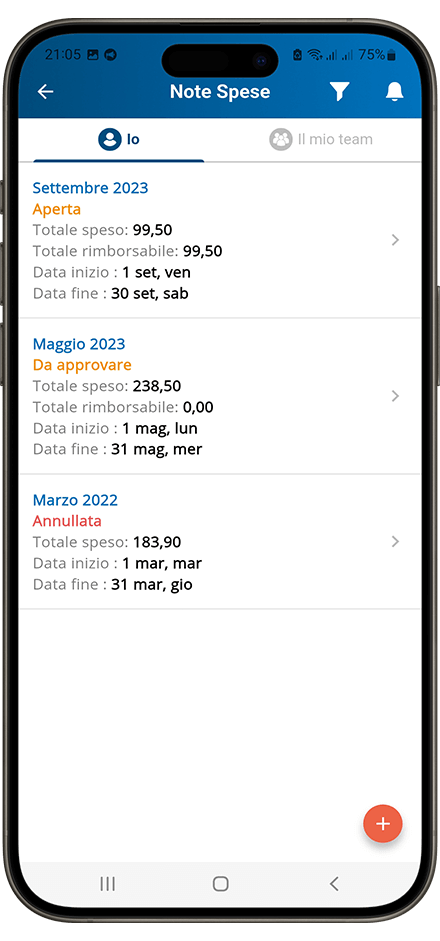 App nota spese Altamira
