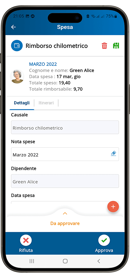 App nota spese Altamira