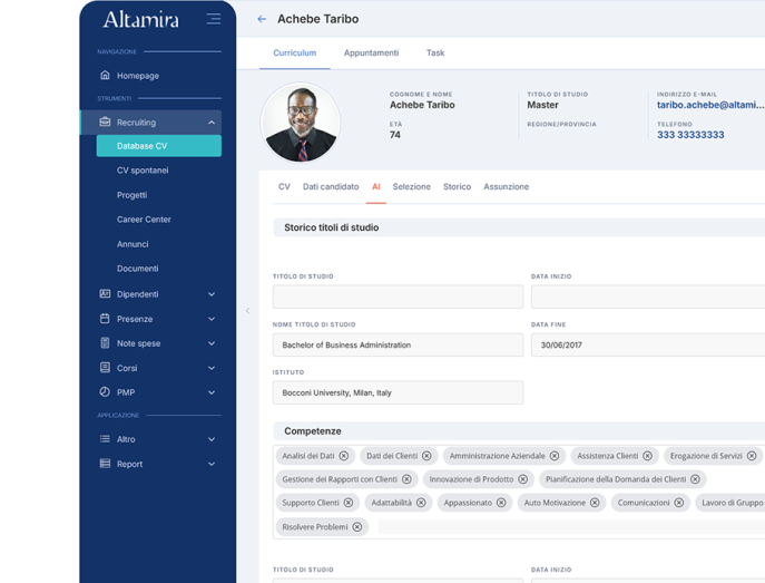Recruiting AI Software