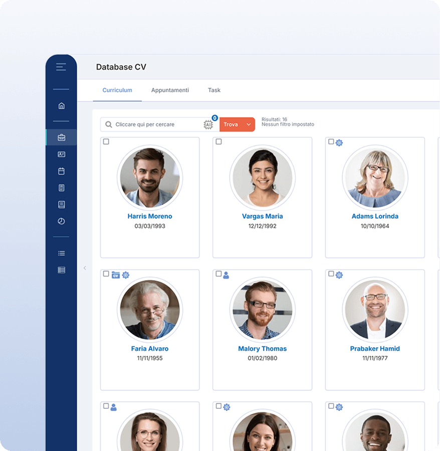 Ricevi CV per Screening Candidati