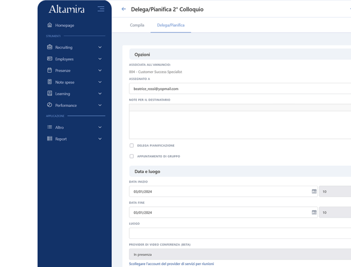 Video Colloqui Software Altamira