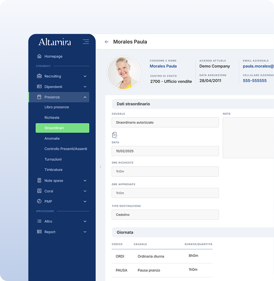 Gestione straordinari